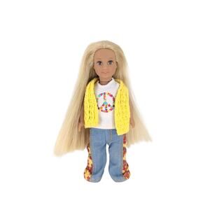 American Girl Julie Albright Miniature 6" Retired Collectible Doll NO SHOES -GUC